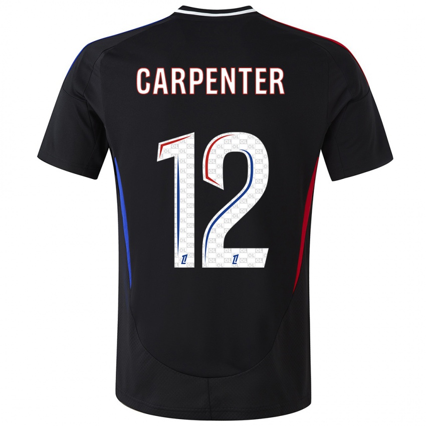 Niño Camiseta Ellie Carpenter #12 Negro 2ª Equipación 2024/25 La Camisa