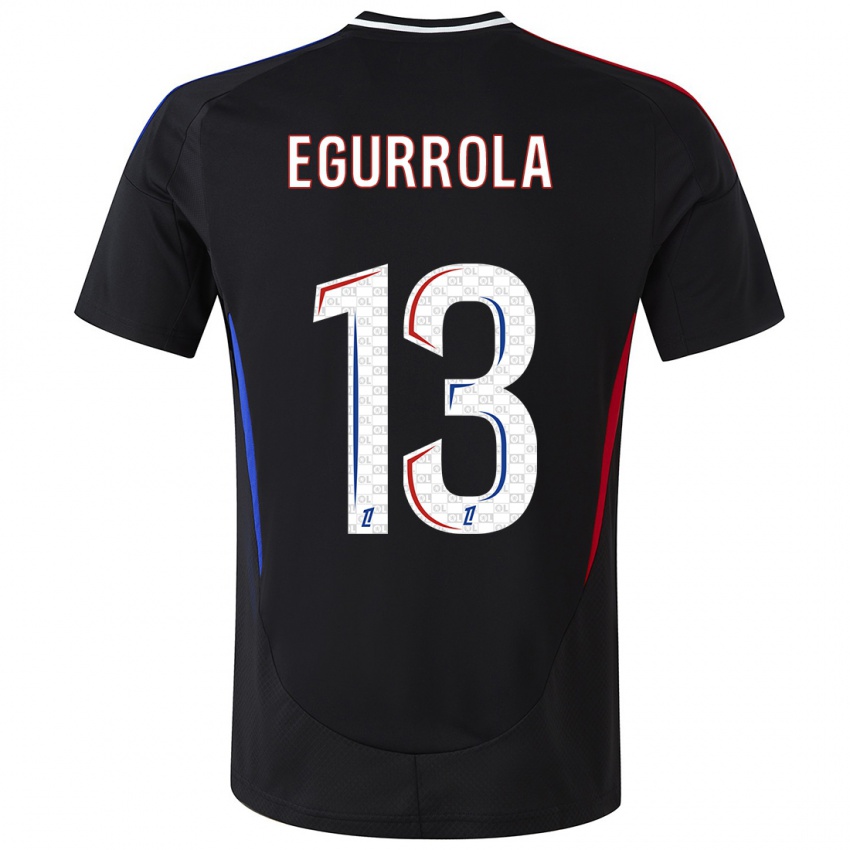 Niño Camiseta Damaris Egurrola #13 Negro 2ª Equipación 2024/25 La Camisa