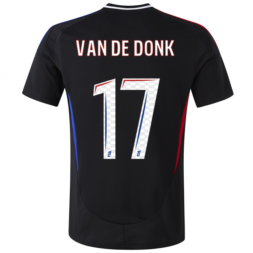 Niño Camiseta Danielle Van De Donk #17 Negro 2ª Equipación 2024/25 La Camisa