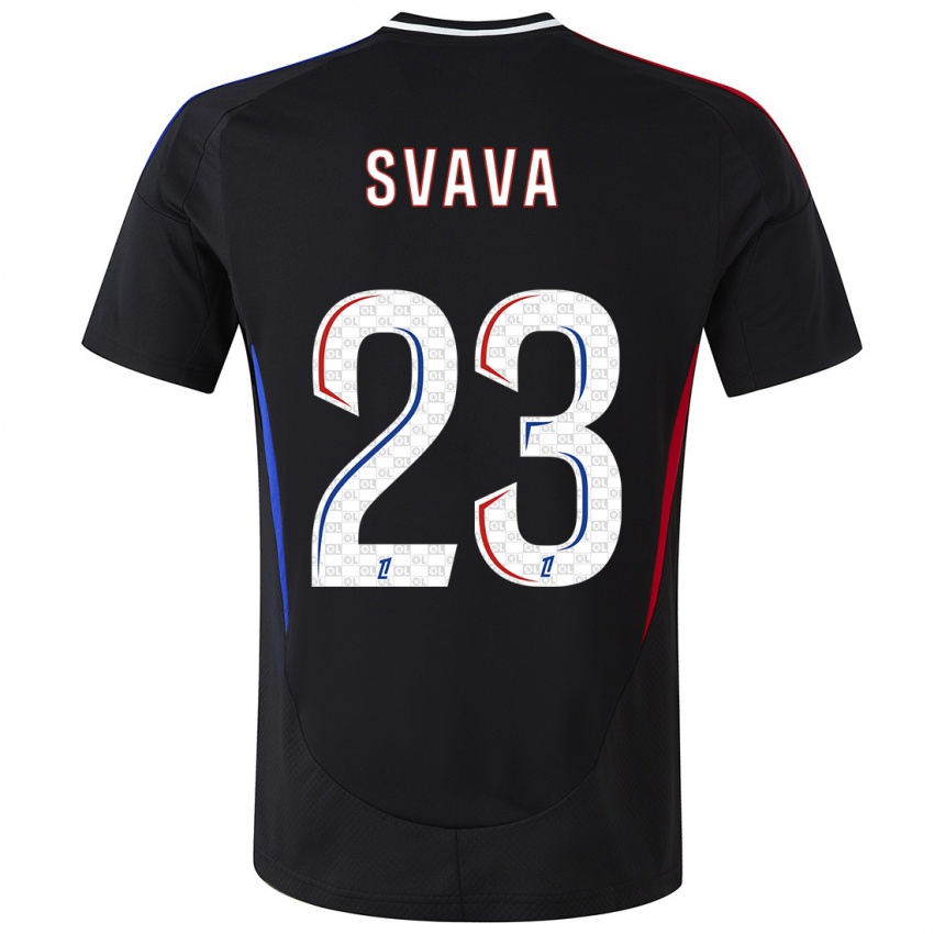 Niño Camiseta Sofie Svava #23 Negro 2ª Equipación 2024/25 La Camisa