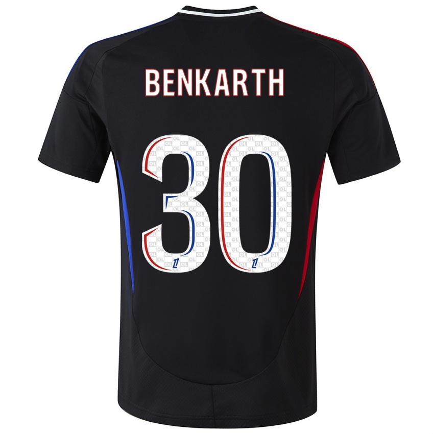 Niño Camiseta Laura Benkarth #30 Negro 2ª Equipación 2024/25 La Camisa