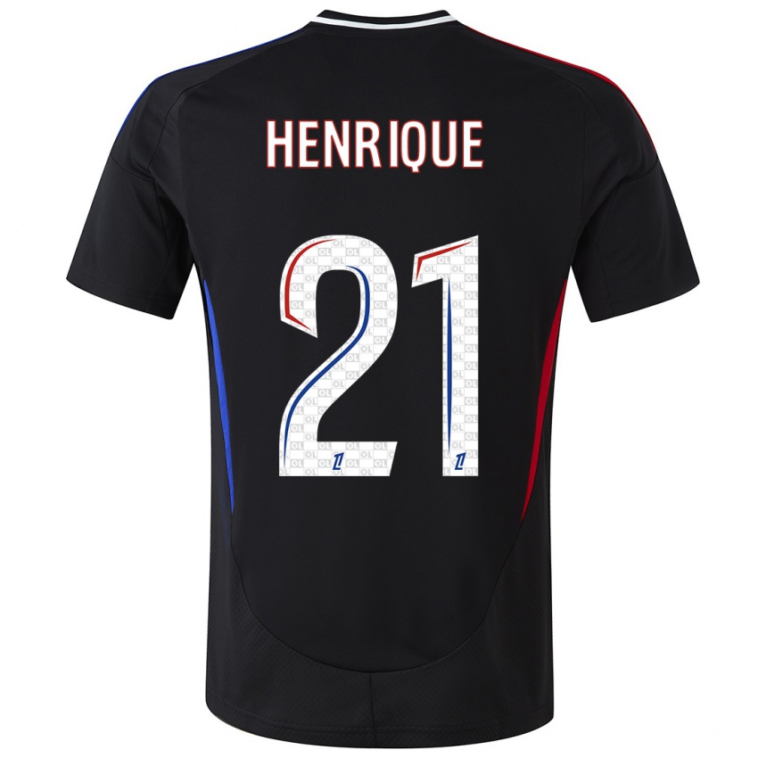 Niño Camiseta Henrique #21 Negro 2ª Equipación 2024/25 La Camisa