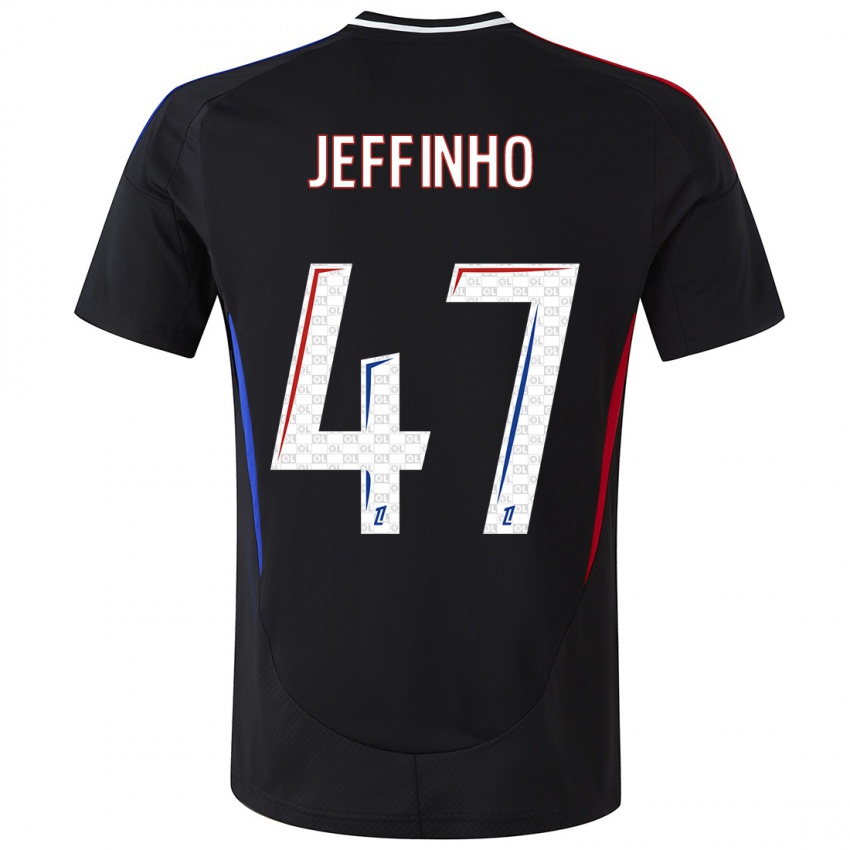 Niño Camiseta Jeffinho #47 Negro 2ª Equipación 2024/25 La Camisa