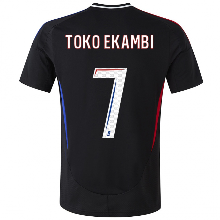 Niño Camiseta Karl Toko Ekambi #7 Negro 2ª Equipación 2024/25 La Camisa