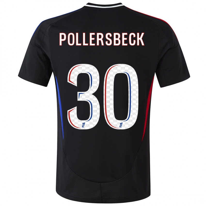 Niño Camiseta Julian Pollersbeck #30 Negro 2ª Equipación 2024/25 La Camisa