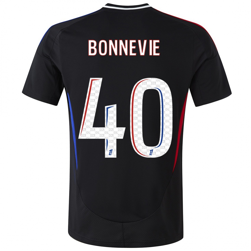 Niño Camiseta Kayne Bonnevie #40 Negro 2ª Equipación 2024/25 La Camisa