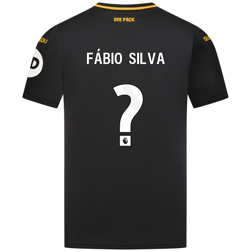 Niño Camiseta Fabio Silva #0 Negro 2ª Equipación 2024/25 La Camisa