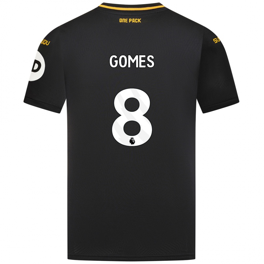 Niño Camiseta Joao Gomes #8 Negro 2ª Equipación 2024/25 La Camisa