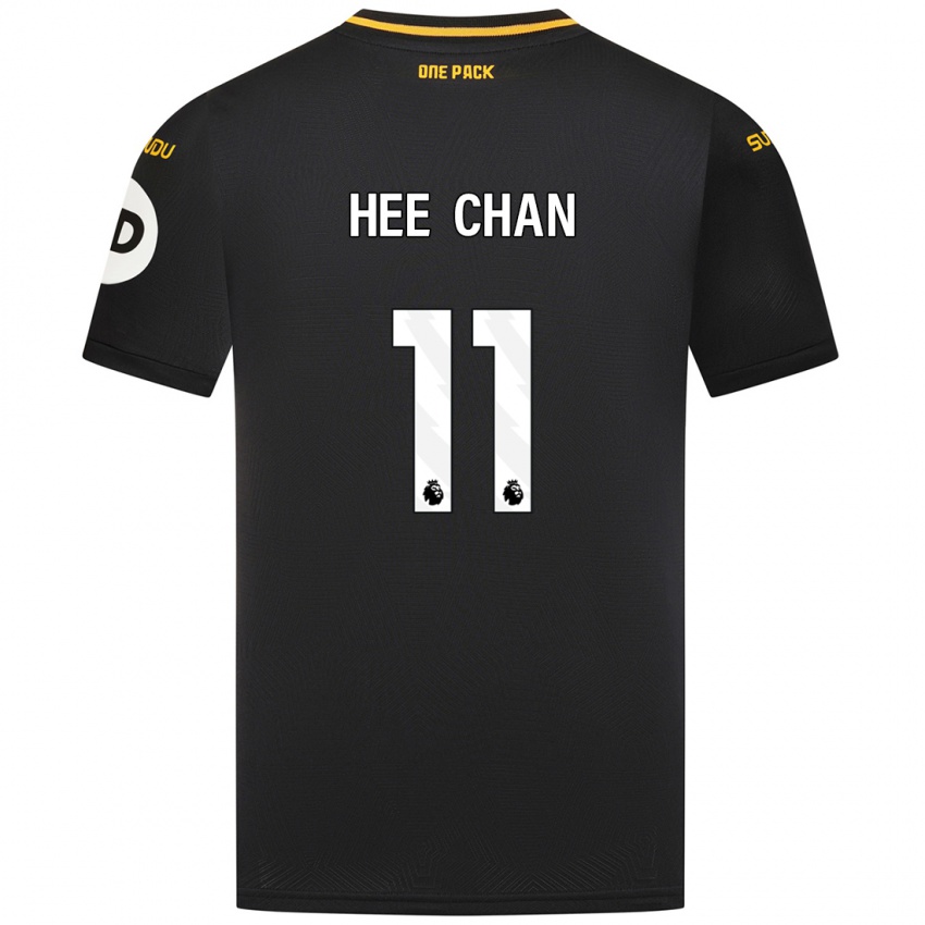 Niño Camiseta Hee-Chan Hwang #11 Negro 2ª Equipación 2024/25 La Camisa