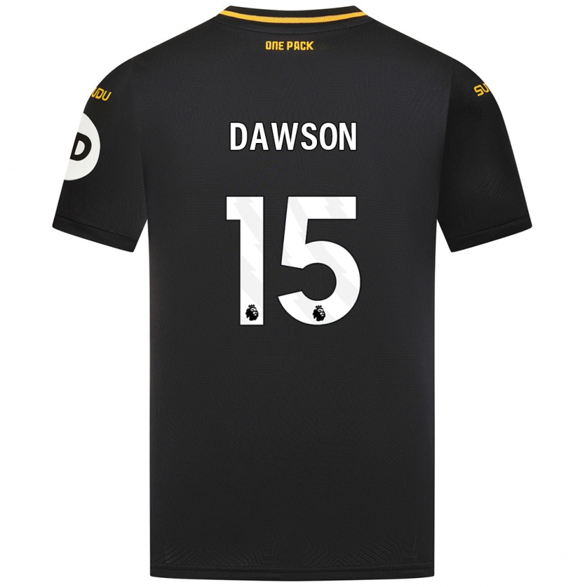 Niño Camiseta Craig Dawson #15 Negro 2ª Equipación 2024/25 La Camisa