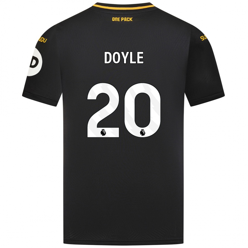 Niño Camiseta Tommy Doyle #20 Negro 2ª Equipación 2024/25 La Camisa