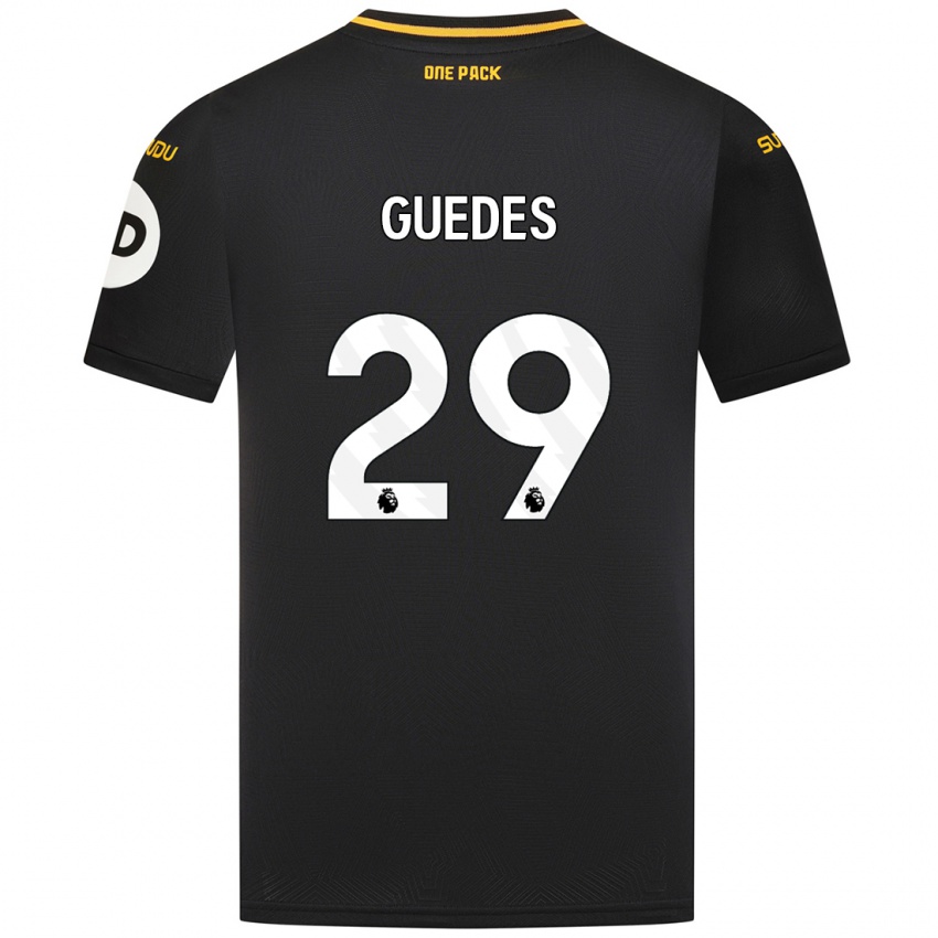 Niño Camiseta Goncalo Guedes #29 Negro 2ª Equipación 2024/25 La Camisa