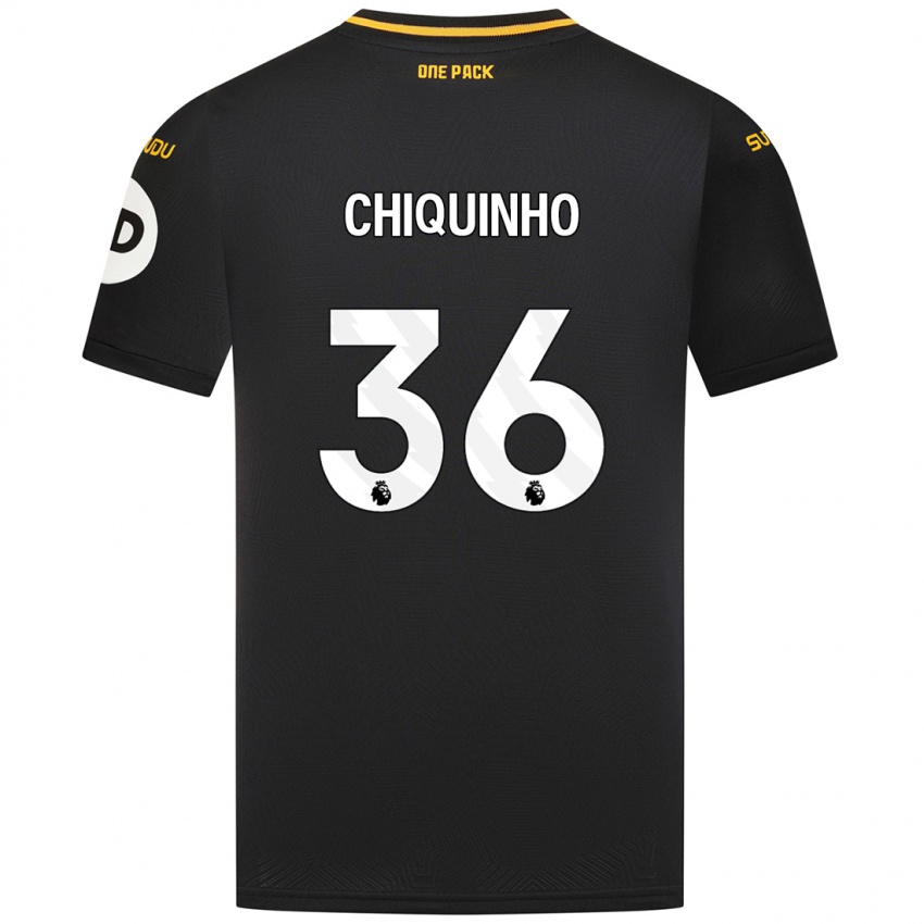 Niño Camiseta Chiquinho #36 Negro 2ª Equipación 2024/25 La Camisa