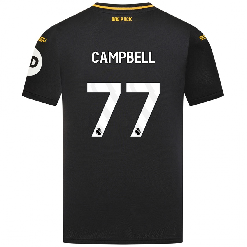 Niño Camiseta Chem Campbell #77 Negro 2ª Equipación 2024/25 La Camisa