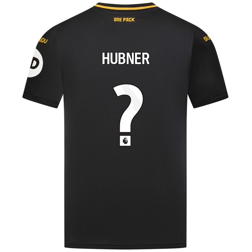 Niño Camiseta Justin Hubner #0 Negro 2ª Equipación 2024/25 La Camisa