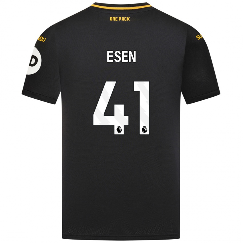 Niño Camiseta Josh Esen #41 Negro 2ª Equipación 2024/25 La Camisa