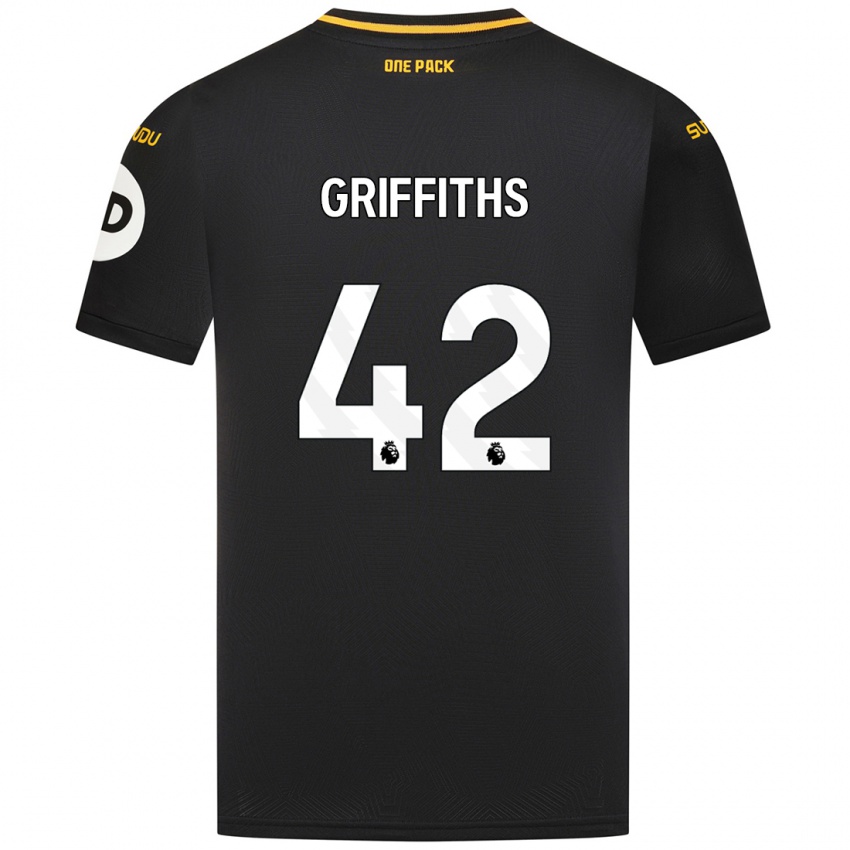 Niño Camiseta Harvey Griffiths #42 Negro 2ª Equipación 2024/25 La Camisa