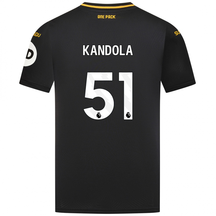 Niño Camiseta Kam Kandola #51 Negro 2ª Equipación 2024/25 La Camisa