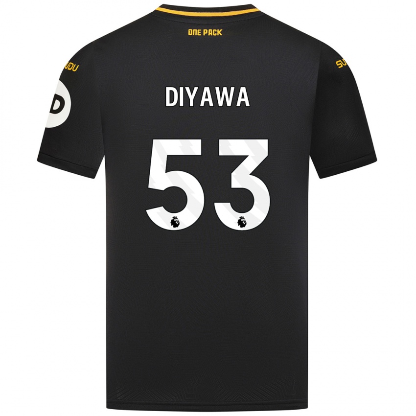 Niño Camiseta Aaron Keto-Diyawa #53 Negro 2ª Equipación 2024/25 La Camisa