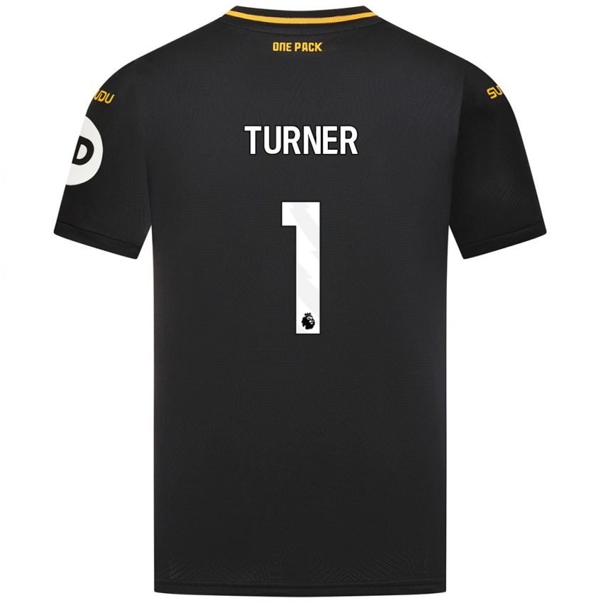 Niño Camiseta Shannon Turner #1 Negro 2ª Equipación 2024/25 La Camisa