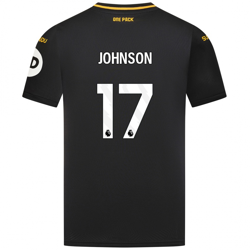 Niño Camiseta Katie Johnson #17 Negro 2ª Equipación 2024/25 La Camisa