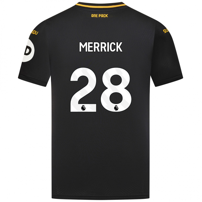 Niño Camiseta Beth Merrick #28 Negro 2ª Equipación 2024/25 La Camisa