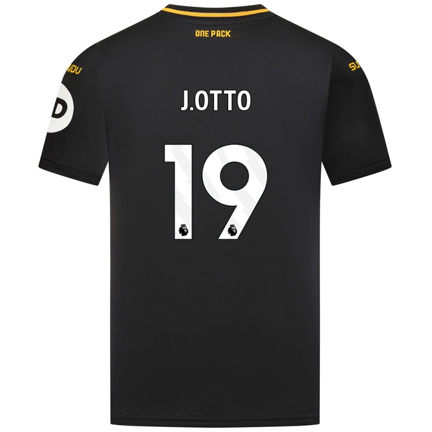 Niño Camiseta Jonny Otto #19 Negro 2ª Equipación 2024/25 La Camisa