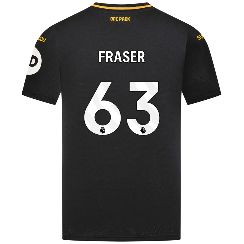 Niño Camiseta Nathan Fraser #63 Negro 2ª Equipación 2024/25 La Camisa