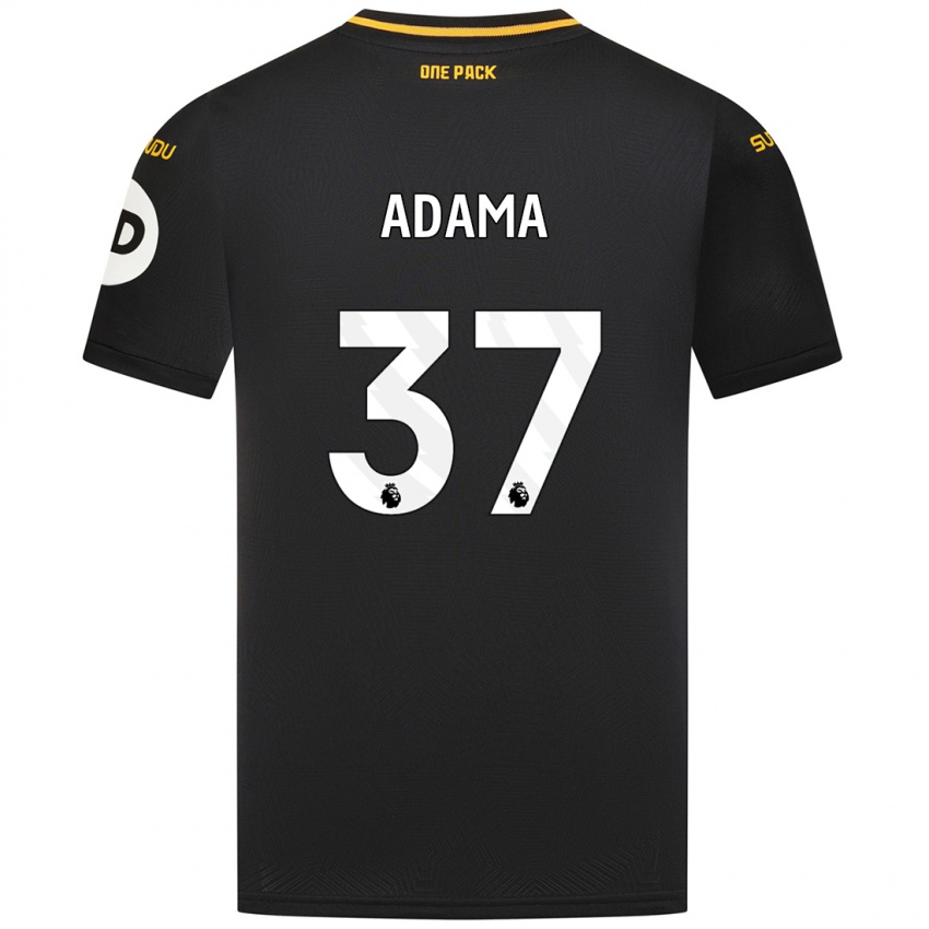 Niño Camiseta Adama Traore #37 Negro 2ª Equipación 2024/25 La Camisa