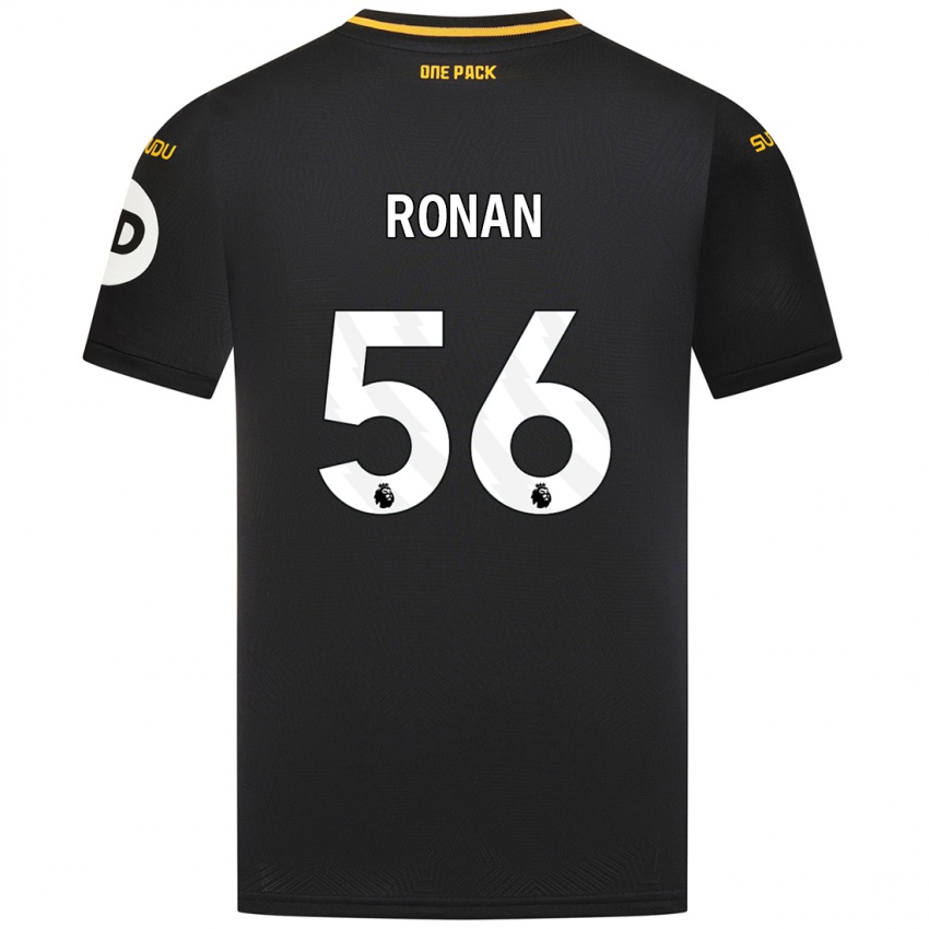 Niño Camiseta Connor Ronan #56 Negro 2ª Equipación 2024/25 La Camisa