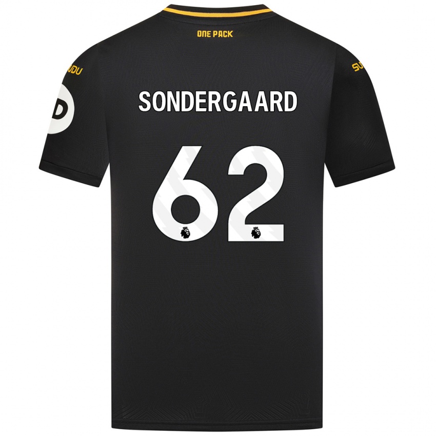 Niño Camiseta Andreas Sondergaard #62 Negro 2ª Equipación 2024/25 La Camisa