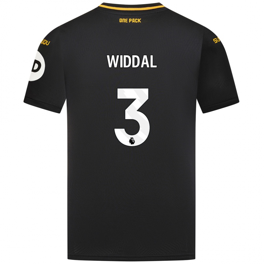 Niño Camiseta Natalie Widdal #3 Negro 2ª Equipación 2024/25 La Camisa