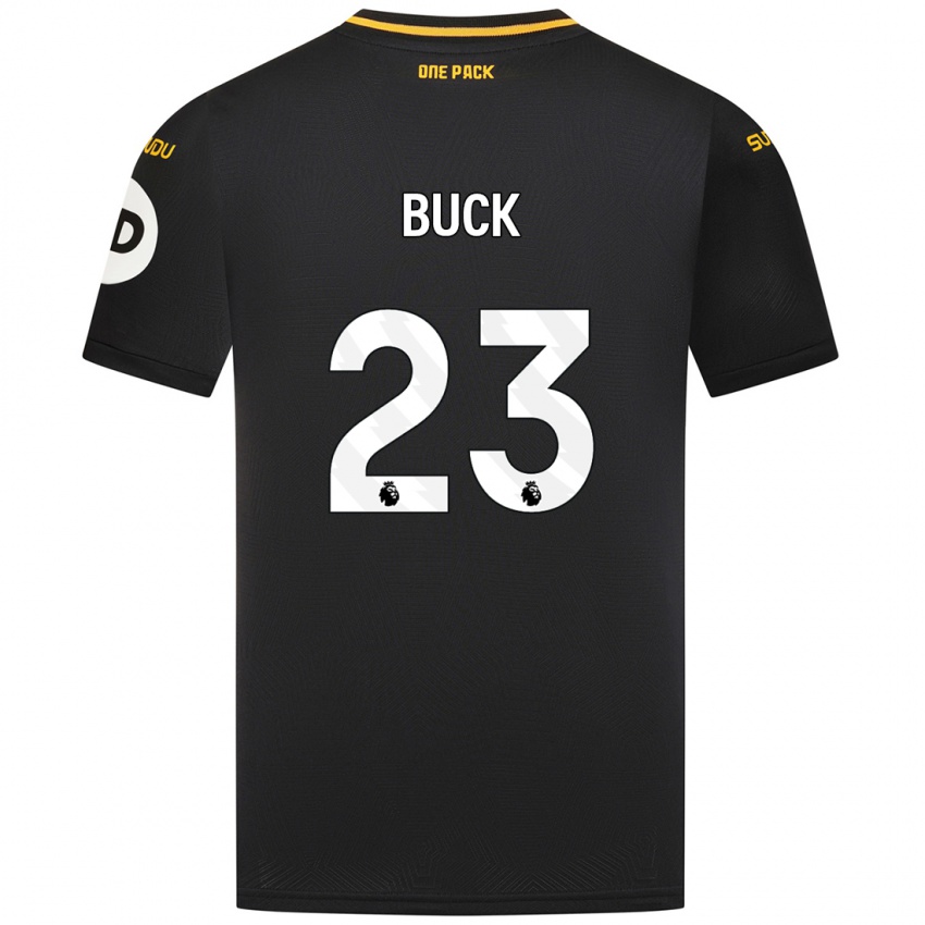 Niño Camiseta Alex Buck #23 Negro 2ª Equipación 2024/25 La Camisa