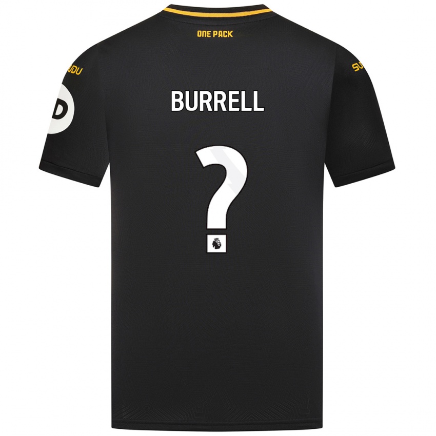 Niño Camiseta Ackeme Francis-Burrell #0 Negro 2ª Equipación 2024/25 La Camisa