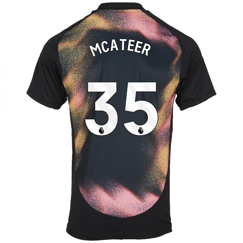 Niño Camiseta Kasey Mcateer #35 Negro Blanco 2ª Equipación 2024/25 La Camisa