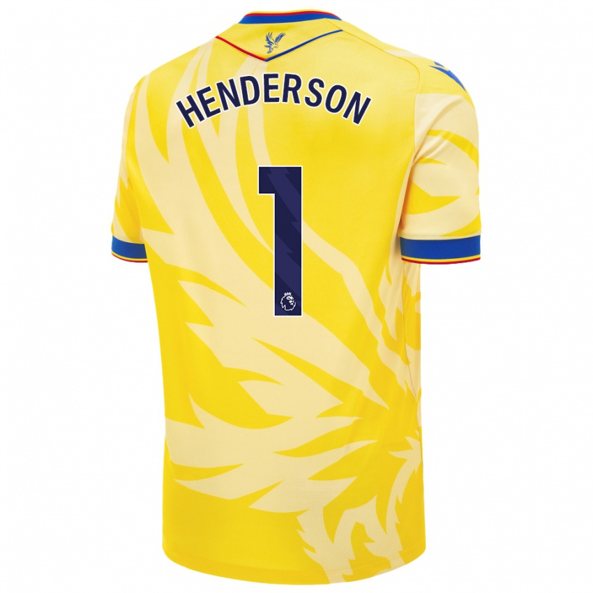 Niño Camiseta Dean Henderson #1 Amarillo 2ª Equipación 2024/25 La Camisa