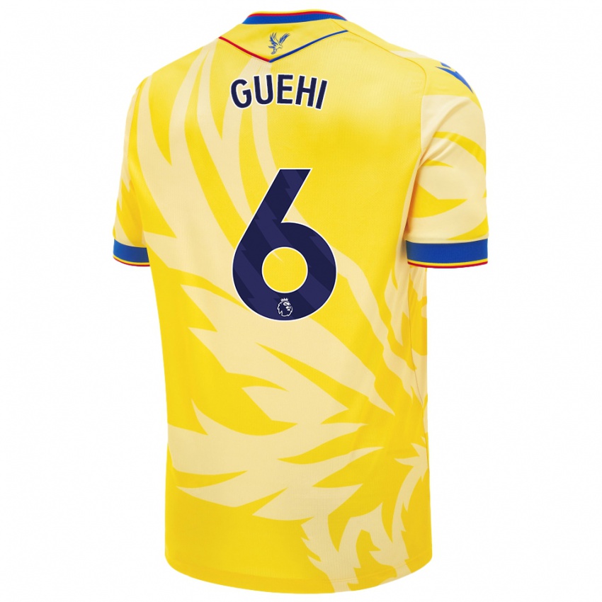 Niño Camiseta Marc Guéhi #6 Amarillo 2ª Equipación 2024/25 La Camisa