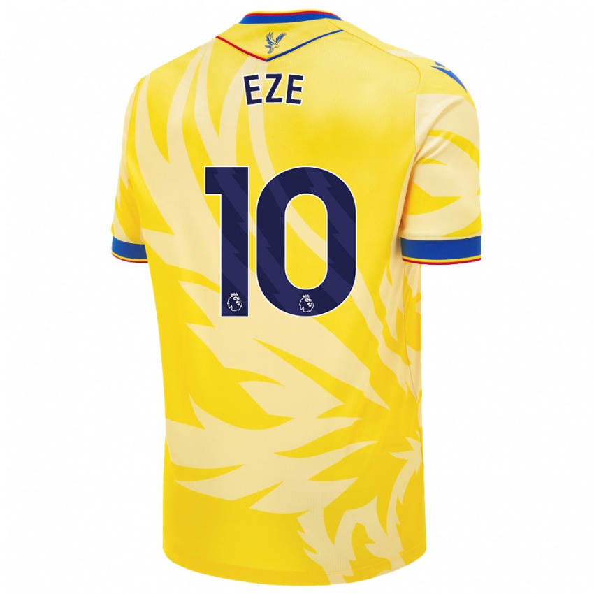 Niño Camiseta Eberechi Eze #10 Amarillo 2ª Equipación 2024/25 La Camisa