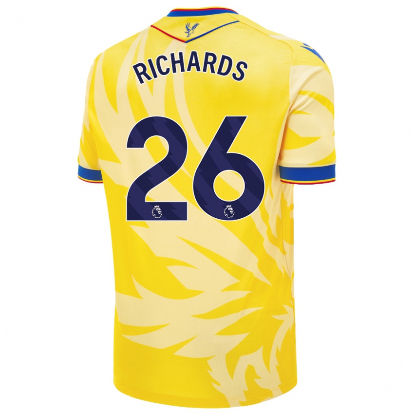 Niño Camiseta Chris Richards #26 Amarillo 2ª Equipación 2024/25 La Camisa