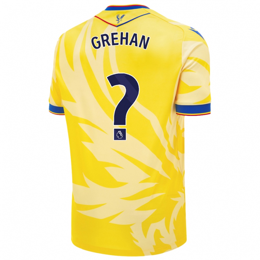 Niño Camiseta Sean Grehan #0 Amarillo 2ª Equipación 2024/25 La Camisa