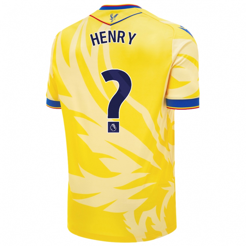 Niño Camiseta Zack Henry #0 Amarillo 2ª Equipación 2024/25 La Camisa