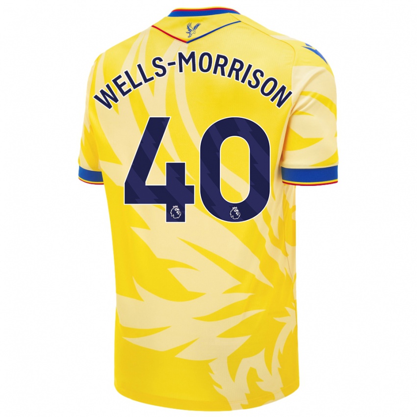 Niño Camiseta Jack Wells-Morrison #40 Amarillo 2ª Equipación 2024/25 La Camisa