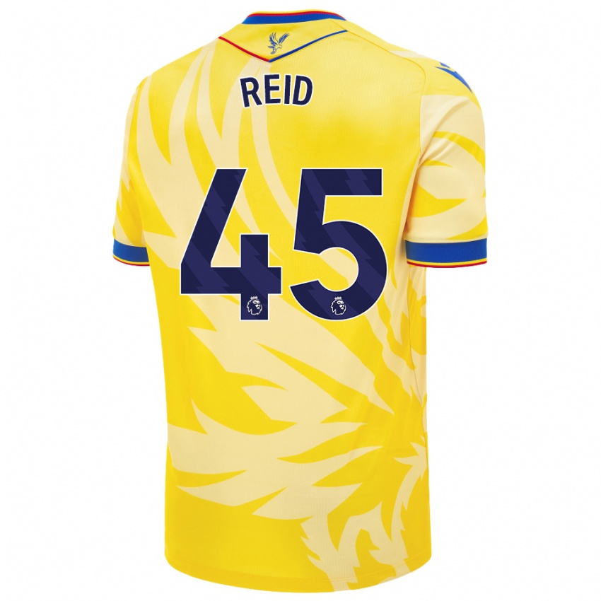 Niño Camiseta Dylan Reid #45 Amarillo 2ª Equipación 2024/25 La Camisa