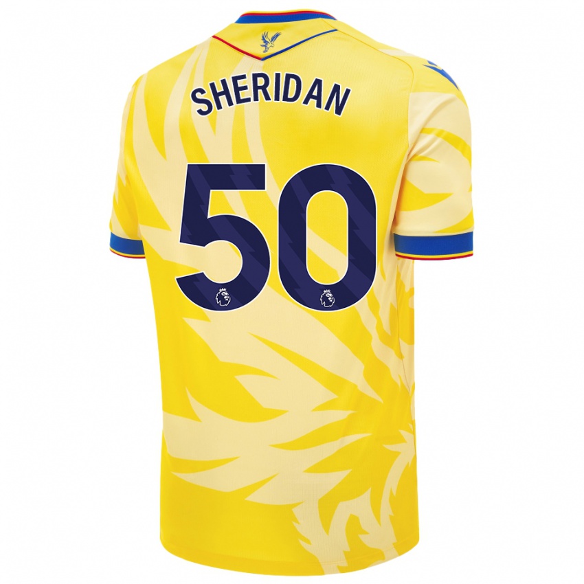 Niño Camiseta Joe Sheridan #50 Amarillo 2ª Equipación 2024/25 La Camisa