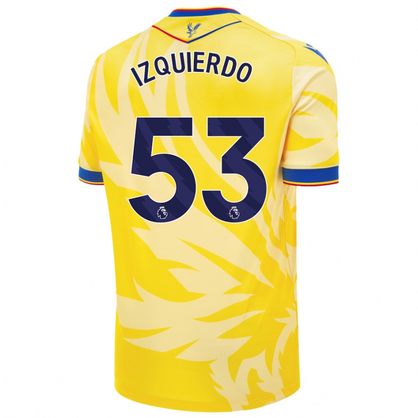 Niño Camiseta Jackson Izquierdo #53 Amarillo 2ª Equipación 2024/25 La Camisa