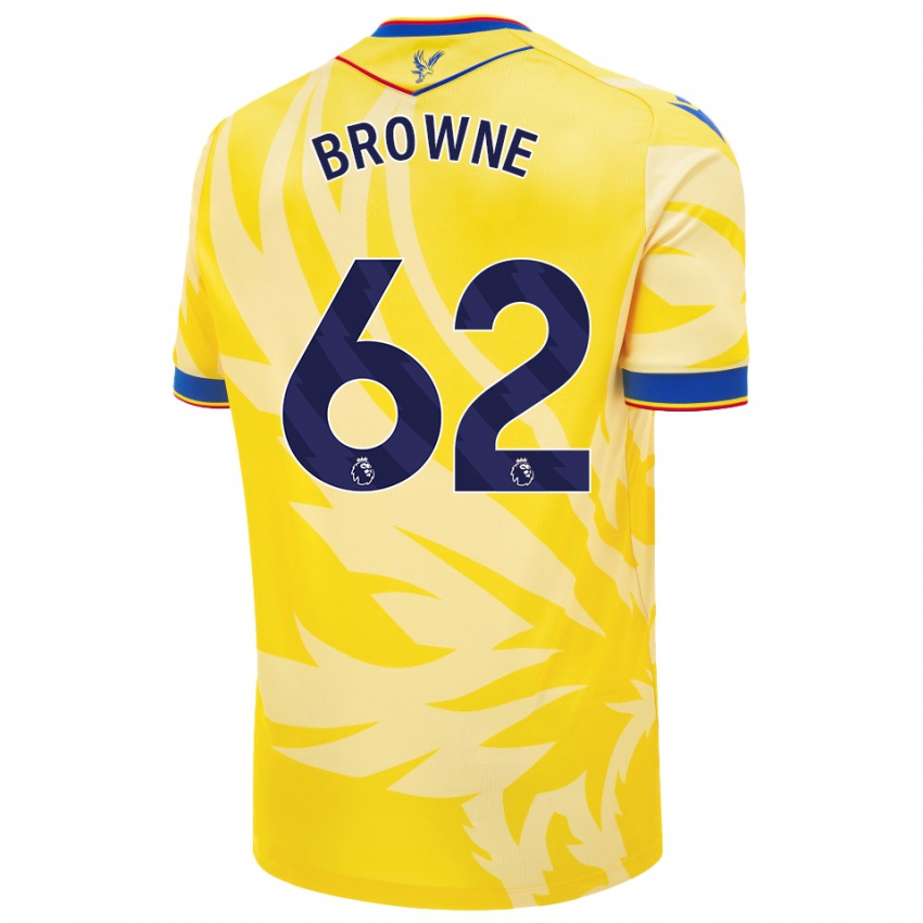 Niño Camiseta Luke Browne #62 Amarillo 2ª Equipación 2024/25 La Camisa