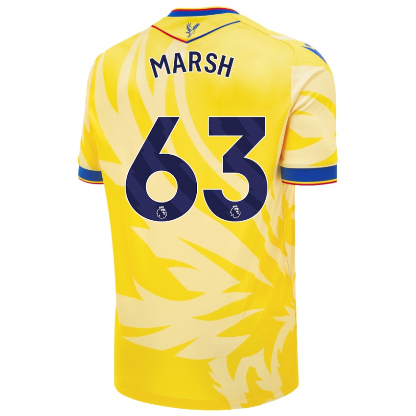 Niño Camiseta Zach Marsh #63 Amarillo 2ª Equipación 2024/25 La Camisa