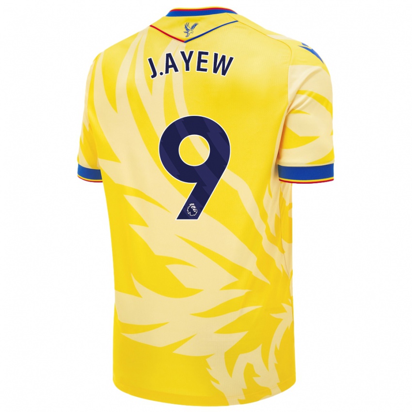 Niño Camiseta Jordan Ayew #9 Amarillo 2ª Equipación 2024/25 La Camisa