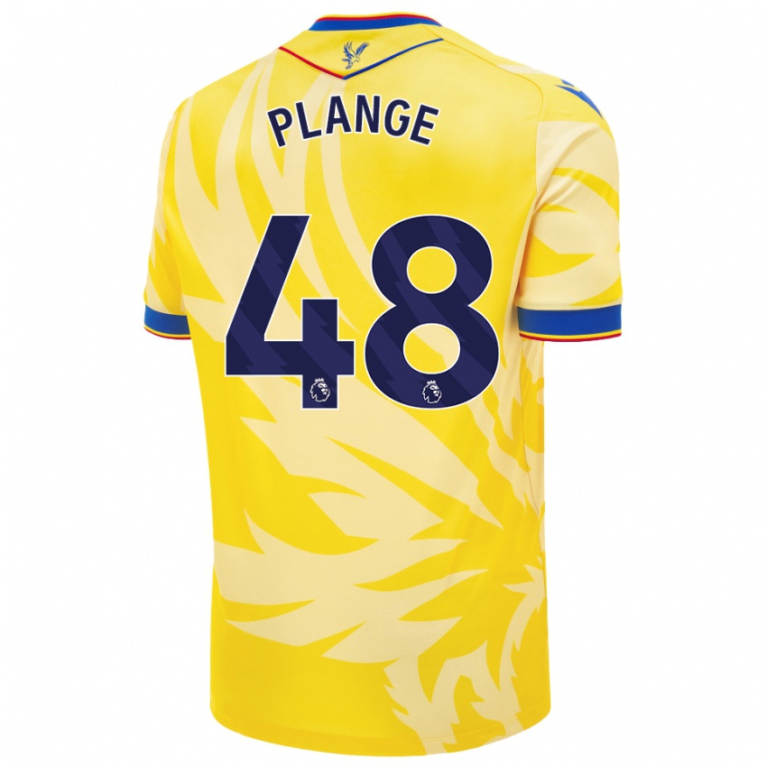 Niño Camiseta Luke Plange #48 Amarillo 2ª Equipación 2024/25 La Camisa