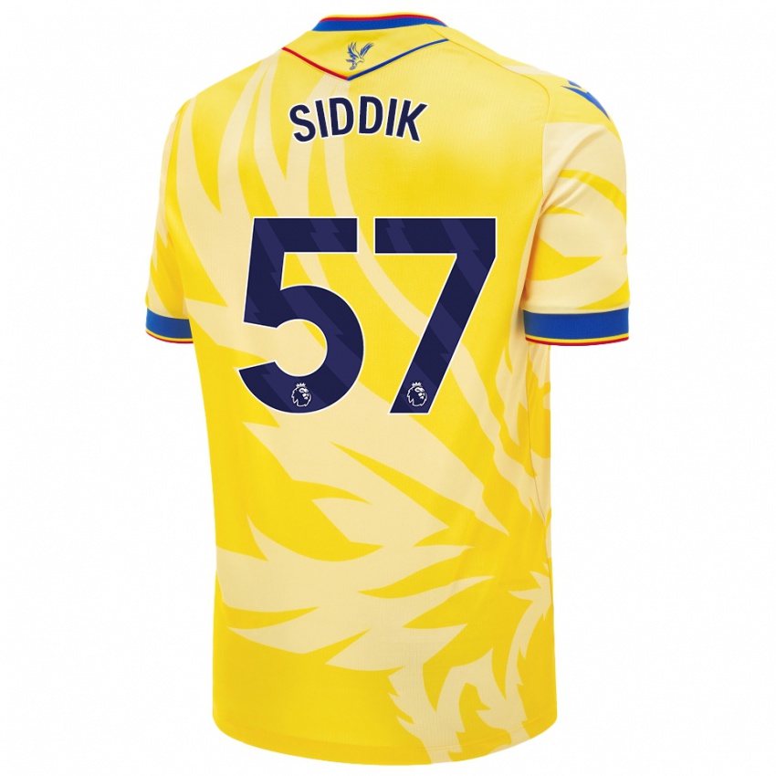 Niño Camiseta Cardo Siddik #57 Amarillo 2ª Equipación 2024/25 La Camisa